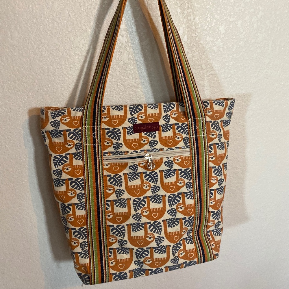 Fun funky sloth tote